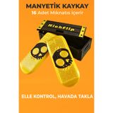 Creva Kickflip Mıknatıslı Kaykay Stres Oyuncağı Fidget Slider -GOLD KuruKafa (KUTULU)