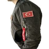 Crew Turk Pılot Montu ( Kumas ) - 2 - Siyah