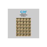 CRF Reklam Gold Alüminyum Kapı, Daire, Masa, Dolap Numaraları 1-30 Arası Arkası Yapışkanlı 5x5 cm