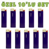 Cricket Cep Boy Taşlı Çakmak – Mum Alev 10’Lu Set Lacivert Renk