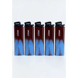 Cricket Taraftar Çakmak Orijnal Boy Taşlı 5'Li Set Taraftar Çakmak - Bordo Mavi