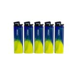 Cricket Taraftar Çakmak Orijnal Boy Taşlı 5'Li Set Taraftar Çakmak - Sarı Lacivert