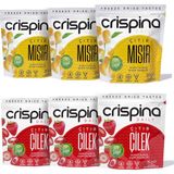 Crispina Çıtır Tane Mısır 3 Paket + Crispina Çıtır Çilek 3 Paket (Freeze Dried) 20 gr x 6