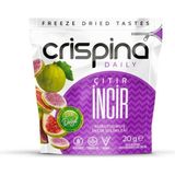 Crispina Daily Organik Sertifikalı Çıtır İncir 20 gr Doğal Menşeli Kurutulmuş İncir Dilimleri