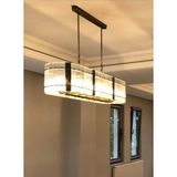 Cristalin Aydınlatma Royale Eskitme Lüx Yemek Masası Üzeri Avize 90 cm - Bronz - Eskitme