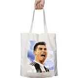 Cristiano Ronaldo Juventus Iki Taraf Kalıcı Yıkanabilir Okul Plaj Omuz Bez Çanta