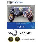 Crk Tech Playstation 4 Dualshock Yeni Nesil V2 Yenilenmiş Gamepad + 1.5 mt Şarj Kablo + 1 Çift Analog Başlığı - Siyah - Sarı