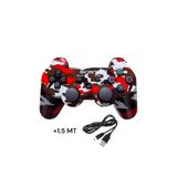 CRK TECH Ps3 Dual-shock Gamepad Yeni Nesil Kol Desenli Joystıck Oyun Kolu PC + 1.5 MT Şarj Kablosu HEDİYE