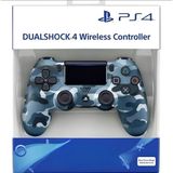 CRK Tech Ps4 Kablosuz Gamepad Garantili Joystıck Yenilenmiş Gamepad Controller - Mavi Kamuflaj - Kamuflaj Mavi