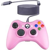 Crk Tech Xbox 360 & Pc Uyumlu Tak Çalıştır Kablolu Gamepad Oyun Kolu Wired Joystıck - Pembe