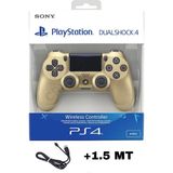 Crk Teknoloji Playstation Dualshock 4 Uyumlu V2 Ps4 Gamepad Yenilenmiş Oyun Kolu Pc + Ps4 ( 1.5mt Şarj Kablosu) - Gold