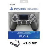 Crk Teknoloji Playstation Dualshock 4 Uyumlu V2 Ps4 Gamepad Yenilenmiş Oyun Kolu Pc + Ps4 ( 1.5mt Şarj Kablosu) - Mat Siyah