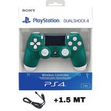 Crk Teknoloji Playstation Dualshock 4 Uyumlu V2 Ps4 Gamepad Yenilenmiş Oyun Kolu Pc + Ps4 ( 1.5mt Şarj Kablosu) - Yeşil