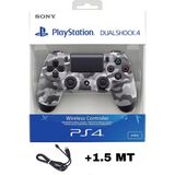Crk Teknoloji Playstation Dualshock 4 V2 Uyumlu Ps4 Oyun Kolu Yenilenmiş Pc + Ps4 (1.5mt Şarj Kablosu) - Gri Kamuflaj