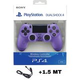 Crk Teknoloji Playstation Dualshock 4 V2 Uyumlu Ps4 Oyun Kolu Yenilenmiş Pc + Ps4 (1.5mt Şarj Kablosu) - Mor