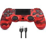 Crk Teknoloji Ps4 Bluetooth Controller V2 Uyumlu Oyun Kolu (Pc+Ps4) - Kamuflaj Kırmızı