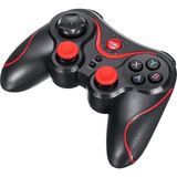 Crk Teknoloji X7 Wireless Kablosuz Oyun Kolu Bluetooth Joystick Gamepad Tv Box Android Tv Uyumlu - Kırmızı - Siyah