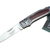 CRKT CR 0128 RD Kamp Çakı 18 cm - Metal Desenli Sap, Kılıflı, Kutulu
