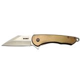 Crkt Jettison 6820 Brw Kahverengi Kamp / Çakı 18,5Cm - Yarı Otomatik, Kemerlikli, Kutulu
