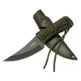 Crkt Scrub Fixed 2712 Bk Siyah Kamp / Outdoor Bıçak 22,5Cm - İpli Sap, Deri Kılıflı P129647s4134