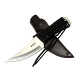 Crkt Scrub Fixed 2712 Wy Kamp / Outdoor Bıçak 22,5Cm - İpli Sap, Deri Kılıflı - Lisinya