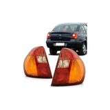 CRN Renault Clio Sağ + Sol Arka Stop Lambası Takımı 1998--2002 Uyumlu