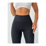 CRNSSWİMWEAR Toparlayıcı Etkili Yüksek Bel Kadın Tayt Günlük Ve Spor Siyah Tayt