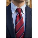 CROATE Luxury Collection Mikrofiber Erkek Kravat | Çizgili Pastel kırmızı