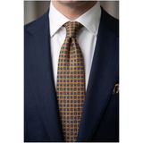 CROATE Premium Mikrofiber Kravat - Alman İplik Kalitesi - Şık Erkek Kravatı Sarı Pastel