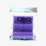 Croc 1203 Mor Cırtlı Sünger Bigudi 6'lı Çap 5 cm +10'lu Plastik Saç Pensi