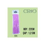 Croc 1241 Sosis Bigudi 5li Pembe Boy:22Cm Çap:1.2Cm alithestereo