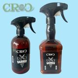 Croc 2 Adet Berber Kuaför Suluğu - Sprey Suluk 500ML + 600ML - Kahverengi