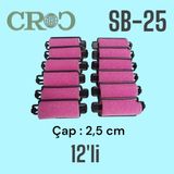 Croc Sb-25 Sünger Bigudi 12 Li - Pembe