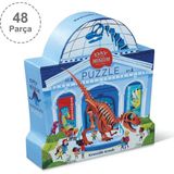 Crocodile Creek 48 Parça Dinozor Müzede Bir Gün Puzzle 3+ Yaş İçin Eğitici Ahşap/Karton Malzeme
