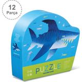 Crocodile Creek Mini Puzzle - 12 Parça Köpekbalığı Şehri 3+ Yaş Eğlenceli Tasarım