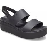 Crocs 206453 Crocs Brooklyn Low Wedge W Siyah Kadın Sandalet