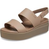 Crocs Brooklyn Low Wedge kadın sandaleti, Latte Mantar, 38/39 EU