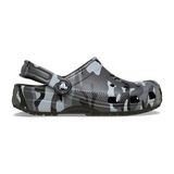 Crocs Classic Camouflage Clog K 211879-0DD Siyah Arduvaz Gri Çocuk Terlik