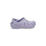 Crocs Classic Floral Cut Out Clog K 210943-5BR Purple Moon Lila Çocuk Terlik