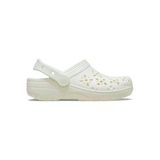 Crocs Classic Floral Cut Out Clog Kadın Beyaz Terlik 210927