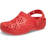 Crocs Classic Floral Cut Out Clog T 210944-6ZR Kırmızı Çocuk Terlik