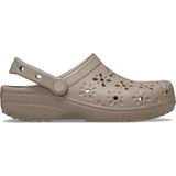 Crocs Classic Floral Kadın Kahverengi Terlik (210927-214)