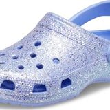 Crocs Classic Glitter Çocuk Clog Mavi Simli
