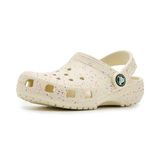 Crocs Classic Glow Paint Splatter Çocuk Terlik, Unisex, 23-24 Beden, Beyaz-Turuncu-Mor