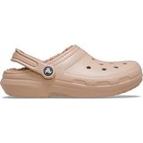Crocs Classic Lined Clog Kadın Pembe Caramel Terlik 203591-7AF Rahat Kullanım İçin Yumuşak Malzeme