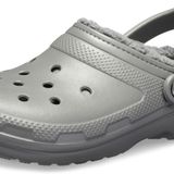 Crocs Classic Lined Clog, Slate Grey/Smoke, Unisex Yetişkin, 45-46 Terlik