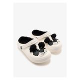 Crocs Classic Lined IAM Panda Bear Clog K 210400-0WX Chalk Black Ekru Siyah Çocuk Terlik