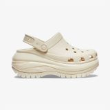 Crocs Classic Mega Crush Kadın Krem Terlik Düz 207988 KREM Krem