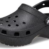 Crocs Classic Platform Clogs W – Kadın – Yüksek tabanlı terlikler, Siyah, 39 EU