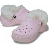 Crocs Classic Platform Fuzz Lined Clog 212854-6ZW Pembe Kadın Terlik